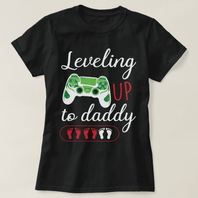 Camiseta Levantar hasta el juego DADDY (Diseño del anverso)