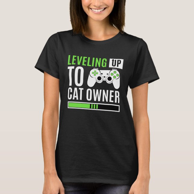 Camiseta Levantar Hasta El Propietario Del Gato Gaming Del  (Anverso)