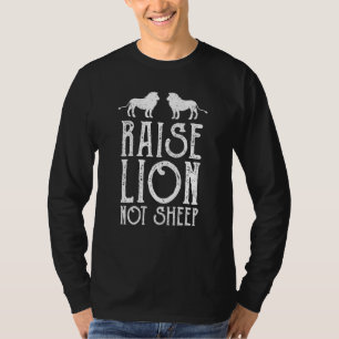 Camiseta Levantar Leones No Ovejas León Patriótico