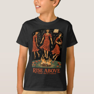 Camiseta Levantarse encima del toro divertido bruja Hallowe