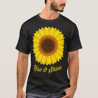 Camiseta Levantarse y brillar girasol