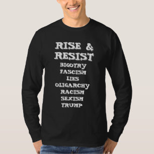 Camiseta Levantarse y resistir   Anti Donald Trump