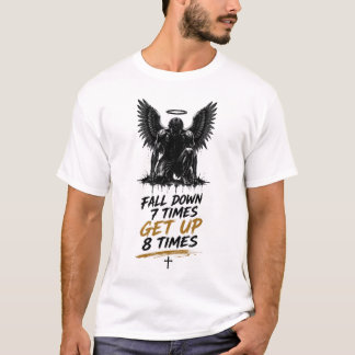 Camiseta Levántate 8 veces – Anuncio motivacional