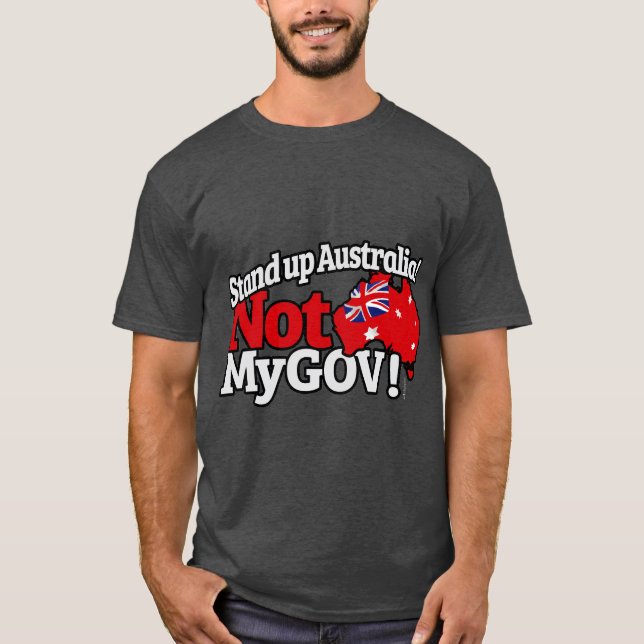 Camiseta ¡Levántate Australia! (Anverso)