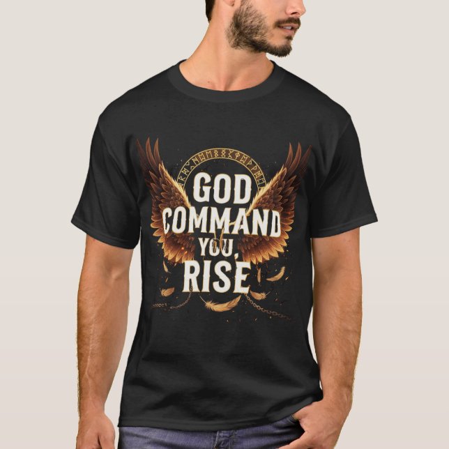 Camiseta Levántate: Comando de Dios para las almas desmotiv (Anverso)