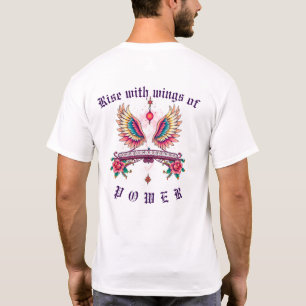 Camiseta "Levántate con alas de poder" para el Día del Padr