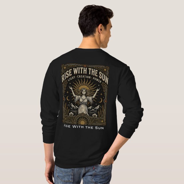 Camiseta Levántate con el Sol (Reverso completo)