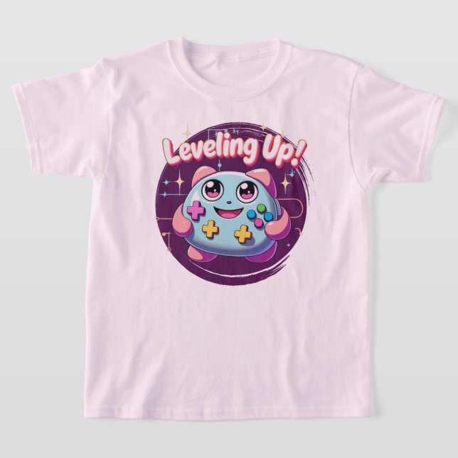 Camiseta ¡Levántate! Controlador de juegos cúbico Kawaii Te (Distribución)