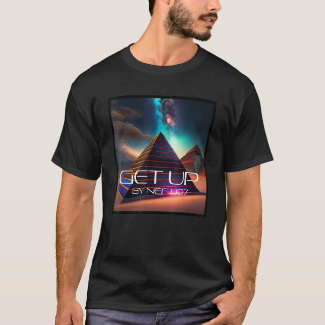 Camiseta LEVÁNTATE Poesía de Nef 007 (Anverso)