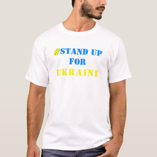 Camiseta #Levántate Por Ucrania - Libertad - Bandera Ucrani