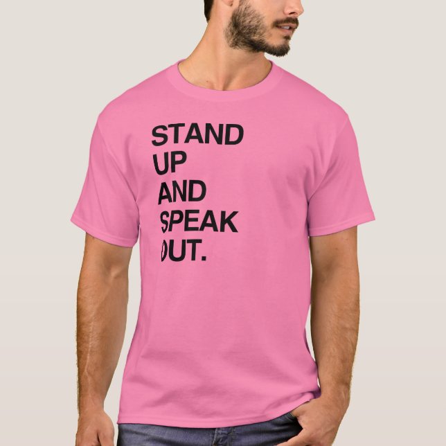 CAMISETA LEVÁNTATE Y HAZTE OÍR (Anverso)