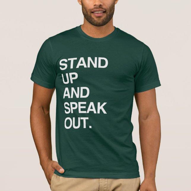 CAMISETA LEVÁNTATE Y HAZTE OÍR (Anverso)