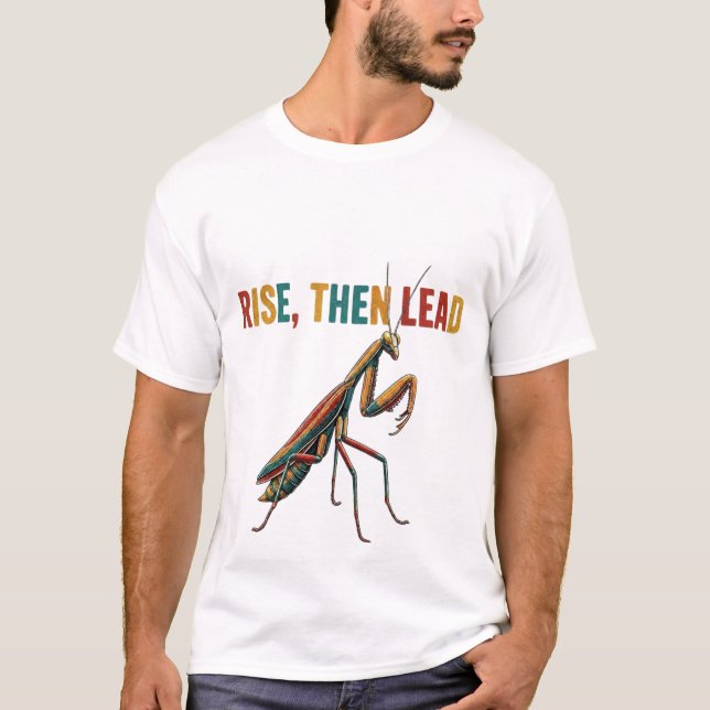 Camiseta Levántate y luego lidera (Anverso)