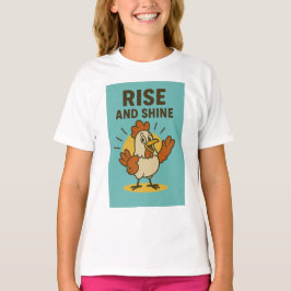 Camiseta Levántate y resplandece pollo feliz