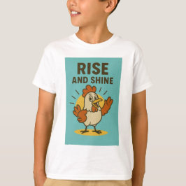 Camiseta Levántate y resplandece pollo feliz