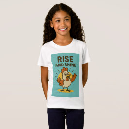 Camiseta Levántate y resplandece pollo feliz