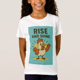 Camiseta Levántate y resplandece pollo feliz