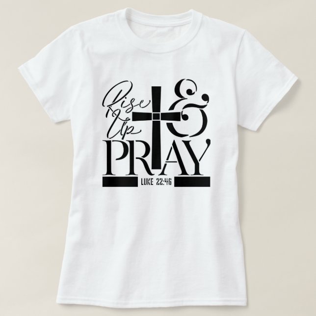 Camiseta Levántate y Reza Cruz (Diseño del anverso)