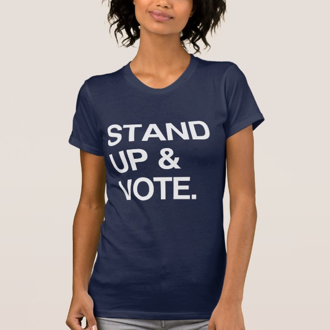 CAMISETA LEVÁNTATE Y VOTA (Anverso)