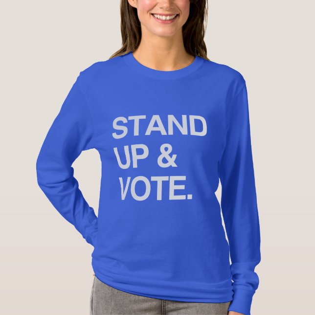 CAMISETA LEVÁNTATE Y VOTA (Anverso)