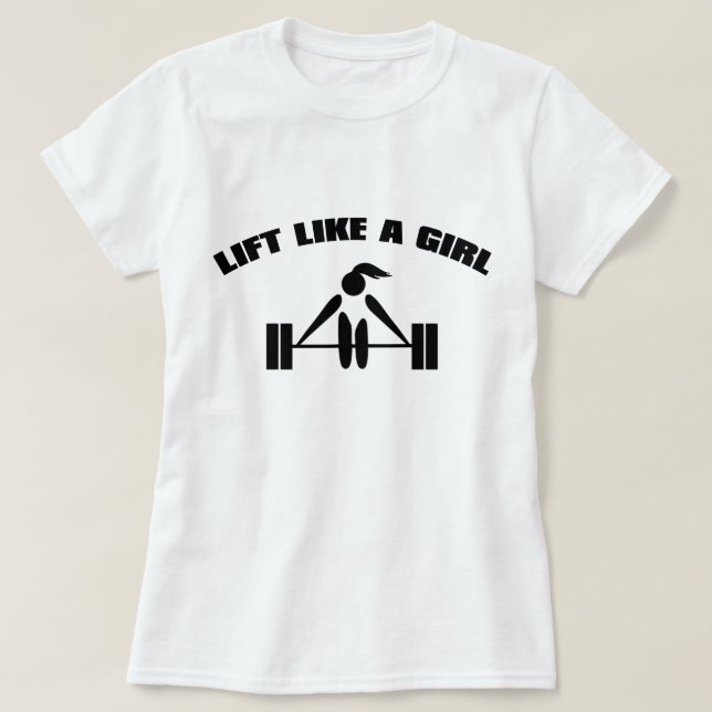 Camiseta Levante como un chica - negro (Diseño del anverso)