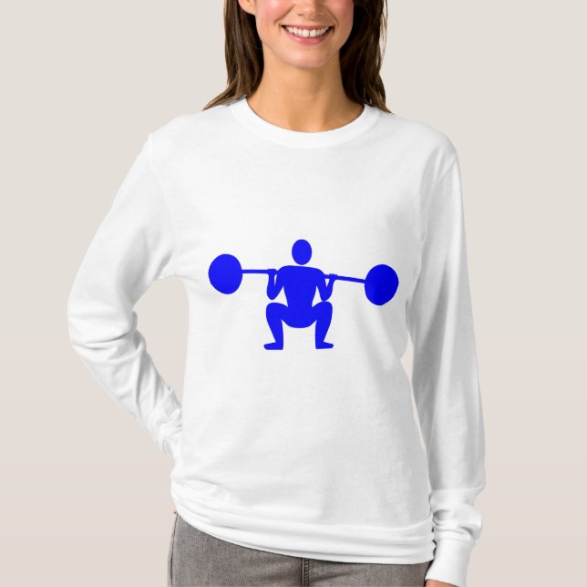 Camiseta Levante de peso 01 - Azul (Anverso)
