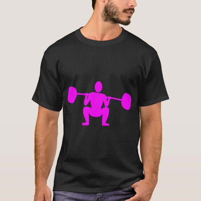 Camiseta Levante de peso 01 - Magenta (Anverso)