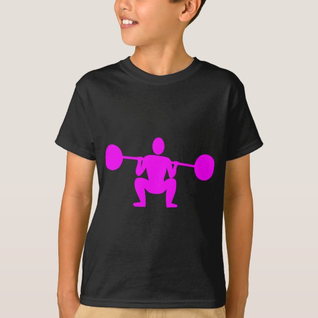 Camiseta Levante de peso 01 - Magenta (Anverso)