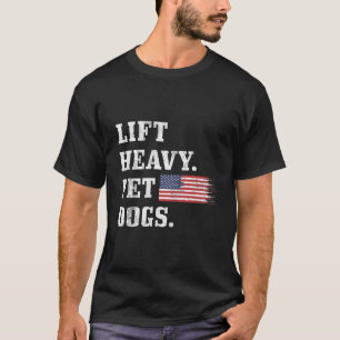 Camiseta Levante el gimnasio fresco de los perros caseros