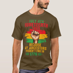 Camiseta Levante La Mano 4 De Julio De 1865 Bandera Porque 