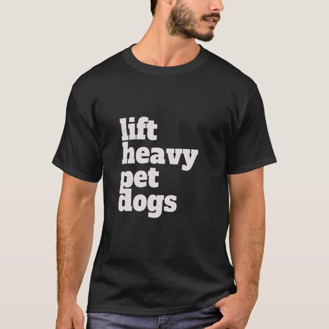 Camiseta Levante. Perros fuertes, Mascotas. Gracioso Gimnas (Anverso)