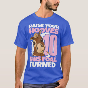 Camiseta Levanten sus cascos - Caballos Chicas de cumpleaño
