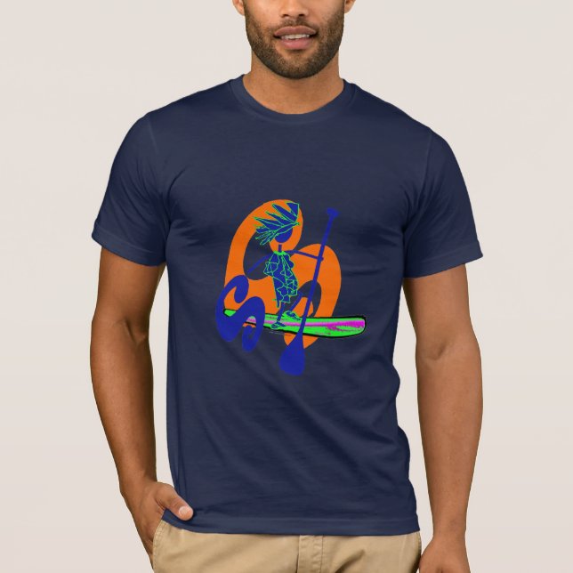 Camiseta Levántese el diseño de la resaca de la paleta (Anverso)