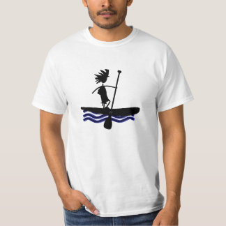 Camiseta Levántese el diseño de la silueta de la paleta