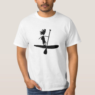 Camiseta Levántese el diseño de la silueta de la paleta