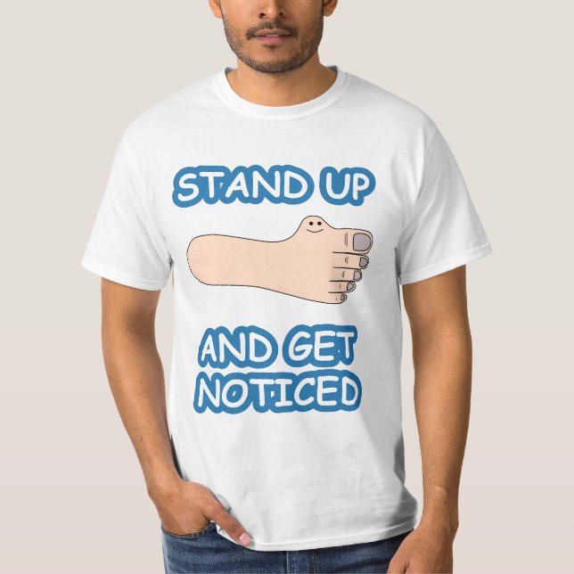 Camiseta Levántese y consiga notado (Anverso)