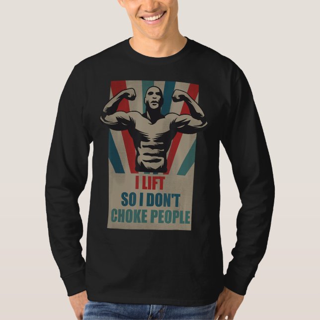 Camiseta Levanto para no asfixiar a la gente (Anverso)