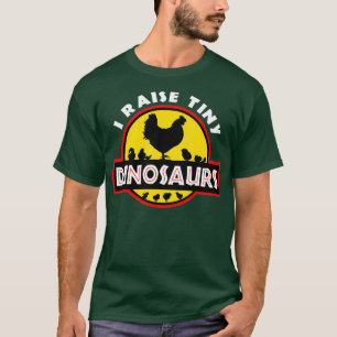 Camiseta Levanto Pequeños Dinosaurios Pollos Lover