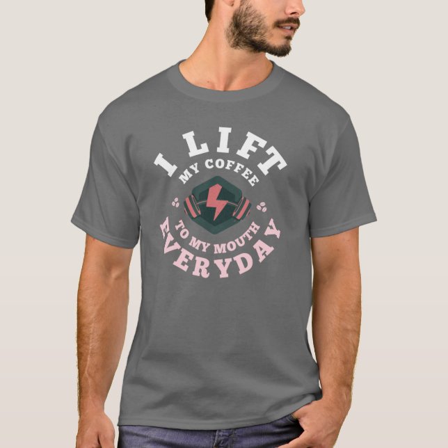 Camiseta Levanto Todos Los Días (Rosa) (Anverso)