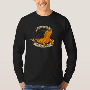 Camiseta Levanto un dragón con barba de dinosaurios