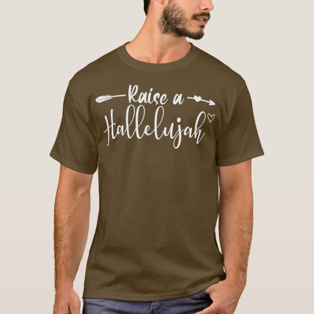 Camiseta Levanto Un Halleluya Alabando Al Señor Amén (Anverso)