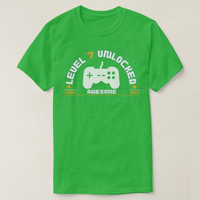 Camiseta LEVEL7 desbloqueado desde 2015 (Diseño del anverso)