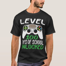 Camiseta Level 100 Days Of School Unlocked T-Shirt
