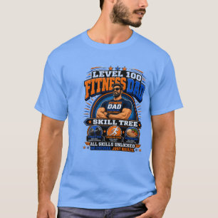 Camiseta Level 100 Fitness Papá – Skill Tree Gym P