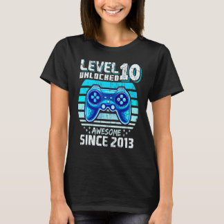 Camiseta Level 10 Unlocked Awesome 2013 Video Game 10th Bir