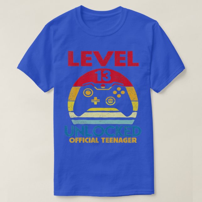 Camiseta Level 13 Unlocked 13th Video Birthday Gift (10) (Diseño del anverso)