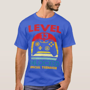 Camiseta Level 13 Unlocked 13th Video Birthday Gift (10)