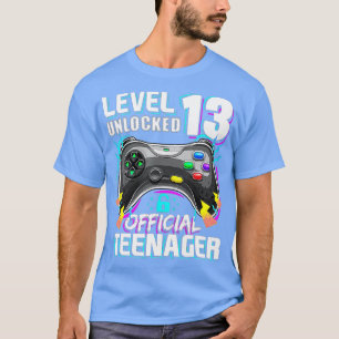 Camiseta Level 13 Unlocked 13th Video Birthday Gift (127