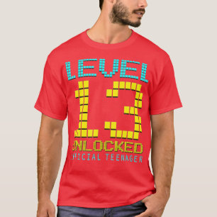 Camiseta Level 13 Unlocked 13th Video Birthday Gift (73)