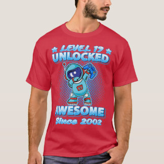 Camiseta Level 19 Unlocked Awesome Since 2002 Dabbing Astro